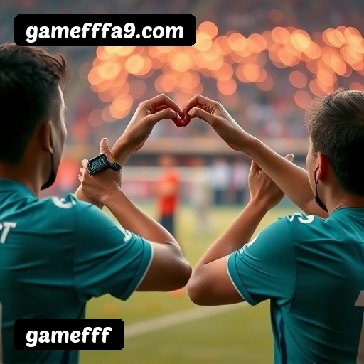 App gamefff para iOS e Android — interface mobile, login biométrico e PIX integrado